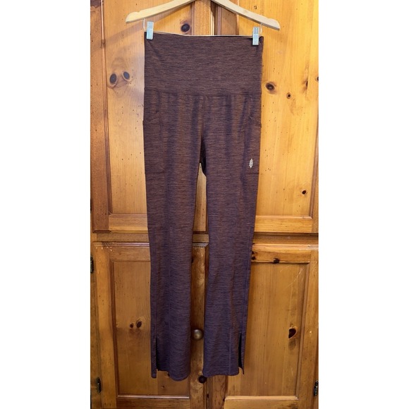 Free People FP Movement Women's S Zen Again Heather Flare Pants Leggings Tight - Picture 3 of 13